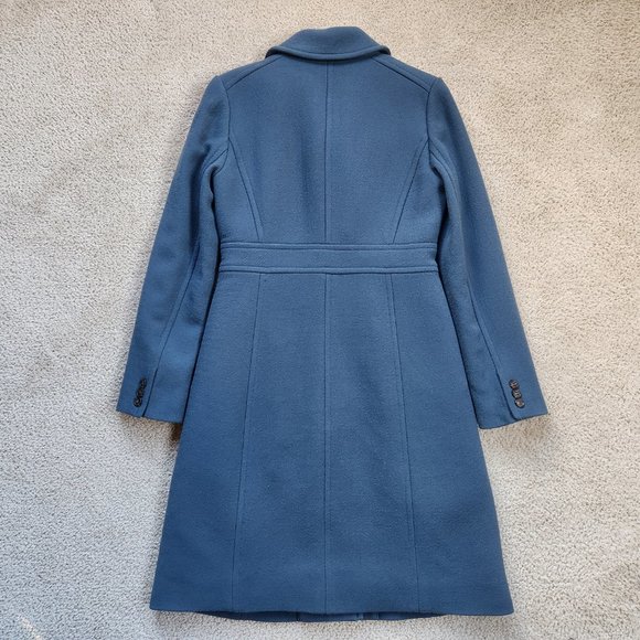J. Crew Lady Day Coat in Vintage Blue - Picture 5 of 14